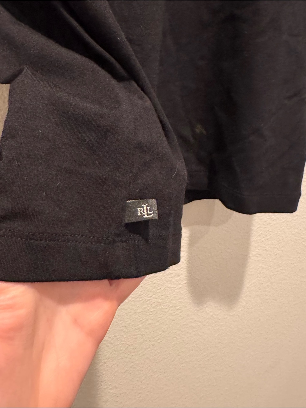 Lauren Ralph Lauren Black Short-Sleeve Turtleneck Tee - Picture 2 of 3